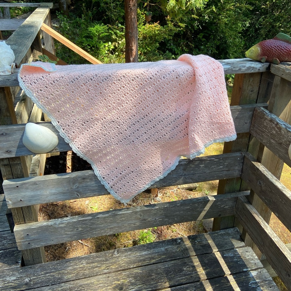 Vintage baby blanket